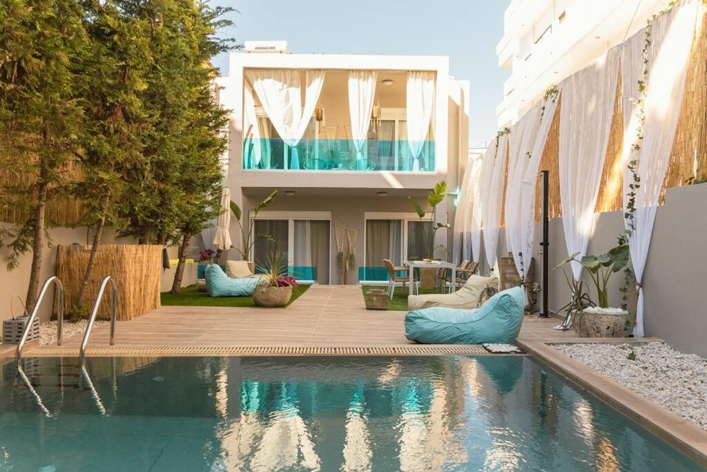G&M Luxury Residence With Pool Chania  ภายนอก รูปภาพ